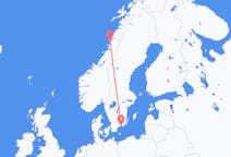 Flights from Sandnessjøen, Norway to Ronneby, Sweden