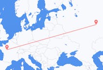 Fly fra Kazan til Tours