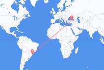 Flyreiser fra Navegantes, Brasil til Samsun, Tyrkia
