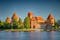 photo of trakai. Trakai island castle. Trakai castle is a castle of vytautas and subsequent lithuanian princes on an island in lake galve, opposite the more ancient castle of keistut.