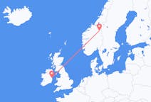 Vols de Dublin, Irlande vers Roros, Norvège