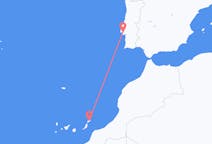 Vluchten van Lissabon, Portugal naar Lanzarote, Spanje
