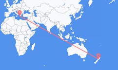 Flyg från Palmerston North, Nya Zeeland till Zakynthos Island, Grekland