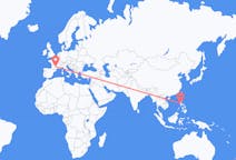 Flyreiser fra Manila, Filippinene til Rodez, Frankrike
