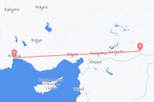 Flyrejser fra Mardin, Tyrkiet til Antalya, Tyrkiet