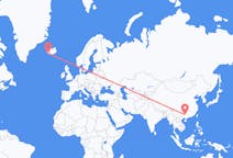 Lennot Liuzhousta Reykjavíkiin
