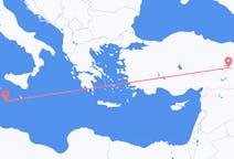 Flyg från Lampedusa till Elazığ
