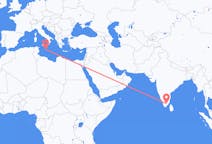 Vluchten van Madurai, India naar Malta, Malta