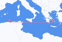 Vols de Béjaïa, Algérie vers Milos, Grèce