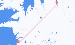 Fly fra byen Akureyri, Island til byen Reykjavik, Island