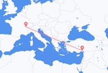 出发地 瑞士出发地 日內瓦目的地 土耳其阿达纳的航班