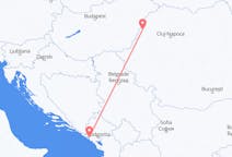 Vluchten van Tivat, Montenegro naar Oradea, Roemenië