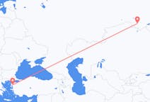 Vols depuis la ville d'Omsk vers la ville d'Edremit