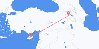 Flights from Armenia to Cyprus