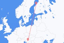 出发地 克罗地亚萨格勒布目的地 芬兰科科拉的航班