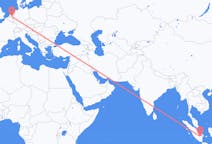 Flights from Palembang, Indonesia to Eindhoven, the Netherlands