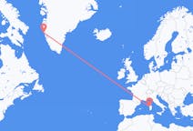 Flyreiser fra Maniitsoq, Grønland til Alghero, Italia