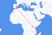 Flyg från Dar es-Salaam till Almeria