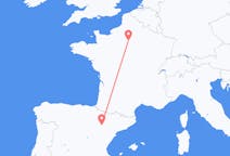 Flüge von Saragossa, Spanien nach Paris, Frankreich
