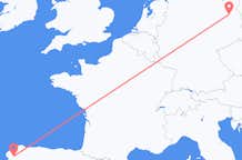Flyg från Santiago de Compostela till Berlin, Maryland