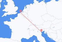 Flüge von Venedig, Italien nach Ostende, Belgien