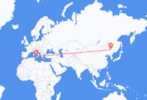 Flyrejser fra Harbin, Kina til Palermo, Italien