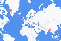 Flights from Kyaukpyu, Myanmar (Burma) to Kangerlussuaq, Greenland
