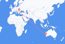 オーストラリア、 パースから、オーストラリア、クラヨバへ行きのフライト