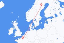 Flyreiser fra Lycksele, Sverige til Paris, Frankrike
