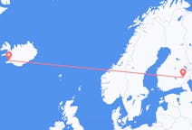 핀란드 사본린나에서 출발해 아이슬란드 레이캬비크로(으)로 가는 항공편