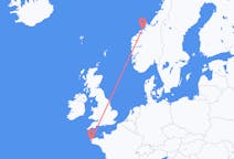 Loty z miasta Kristiansund do miasta Brest