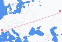 Flyg från Ufa, Ryssland till Montpellier, Frankrike