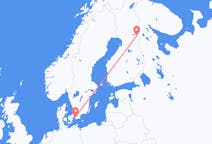 Vols de Kuusamo, Finlande vers Malmö, Suède