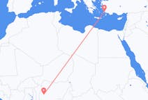 出发地 尼日利亚伊洛林目的地 土耳其哈利卡那索斯的航班
