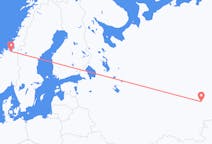 Flyrejser fra Jekaterinburg, Rusland til Trondheim, Norge