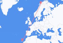 Voli from Las Palmas, Spagna to Narvik, Norvegia