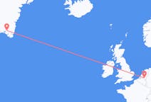 Flyg från Eindhoven, Nederländerna till Narsarsuaq, Grönland
