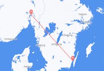 Flyreiser fra Oslo, Norge til Kalmar, Sverige