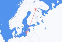 Voli da Palanga, Lituania a Kuusamo, Finlandia