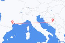 Flyreiser fra Aspiran, Frankrike til Sarajevo, Bosnia-Hercegovina