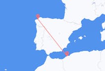 Flyreiser fra Oran, til La Coruña