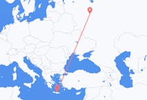 Vluchten van Moskou, Rusland naar Iraklion, Griekenland