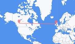 Flyg från Dawson Creek, Kanada till Belfast, Nordirland
