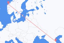 Flyreiser fra Makhatsjkala, Russland til Ålesund, Norge