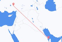 Loty z Al-Bahrajn, Bahrajn do Nevsehiru, Turcja