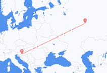 Flyg från Kazan, Ryssland till Zagreb, Kroatien