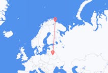 Vuelos de Kirkenes, Noruega a Minsk, Bielorrusia