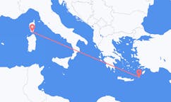 Flyg från Figari, Frankrike till Karpathos, Grekland