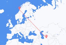 Fly fra Asjkhabad til Sandnessjøen