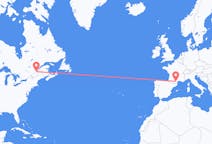 Flyreiser fra Québec, Canada til Carcassonne, Frankrike